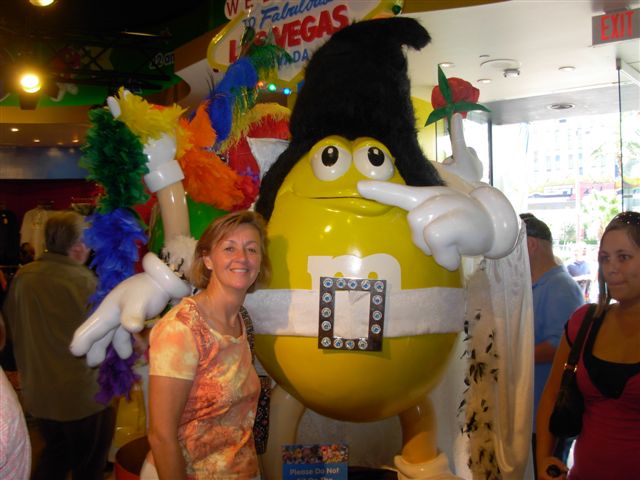 Kathy M at M&M's World - Vegas